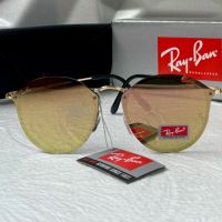 Ray-Ban RB3574 Blaze Round дамски мъжки слънчеви очила унисекс сини огледални, снимка 6 - Слънчеви и диоптрични очила - 45484066