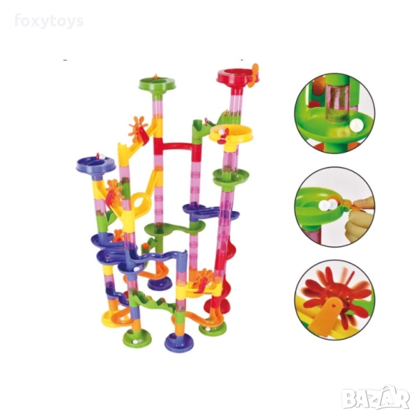 Конструктор - Път с топчета - 105 елемента, снимка 1