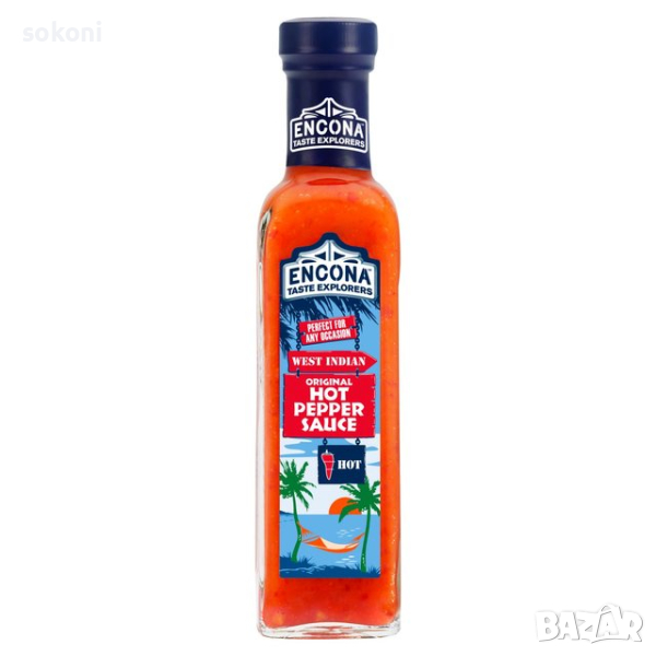 Encona Hot Sauce / Енкона Лют Сос от Червени чушки 142мл;, снимка 1
