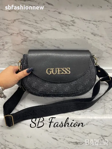 Черна чанта Guess, снимка 1