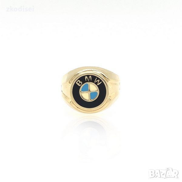 Златен мъжки пръстен 5,09гр. размер:66 14кр. проба:585 модел:4816-1, снимка 1