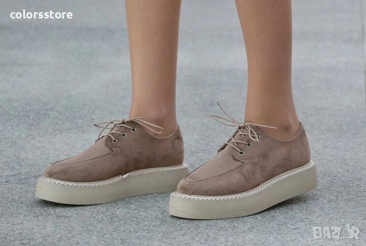 Равни обувки - светлокафяв велур - BZ8

.
-, снимка 1