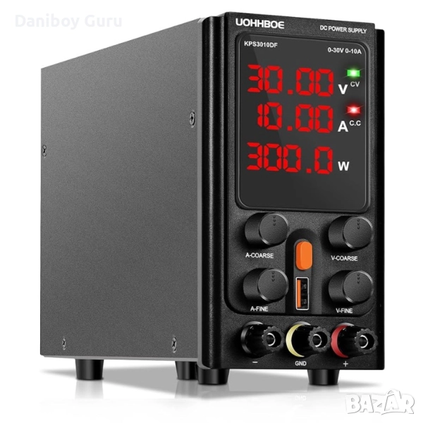 Лабораторно захранване UOHHBOE 30V 10A DC, регулируемо стабилизиращо DC захранване ТЕС, снимка 1