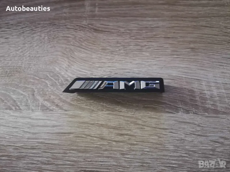Mercedes Benz AMG сребриста емблема за решетка, снимка 1