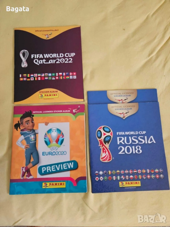 Футболни албуми за стикери - World cup 2018, 2022 /Euro 2020 - Panini, снимка 1