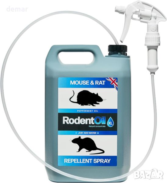 Спрей за отблъскване на мишки и плъхове, 200 ml концентрат на базата на ментово масло, снимка 1