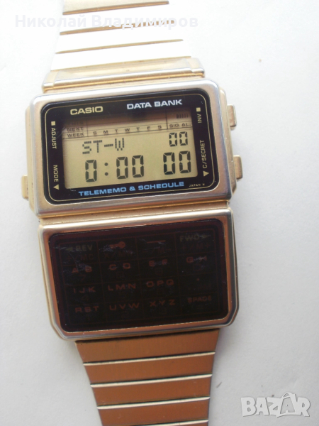 Cassio Telememo калкулатор елка мъжки стар оригинален часовник, снимка 1