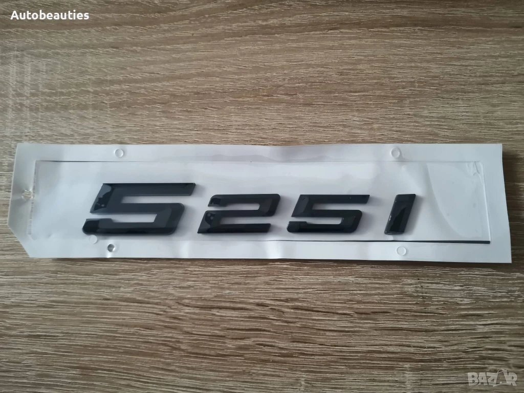 черна емблема BMW 525i (G60) нов стил, снимка 1