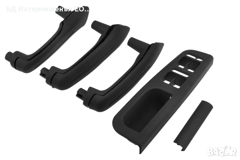 1J0867171A Комплект Вътрешни Интериорни Дръжки за врати VW Golf 4 1997-2005, Черен, снимка 1