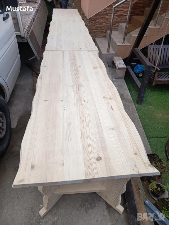 маси и пейки с жив ръб , снимка 1