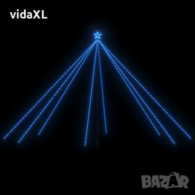 vidaXL Светеща коледна елха за закрито и открито, 800 LED, синя, 5 м, снимка 1