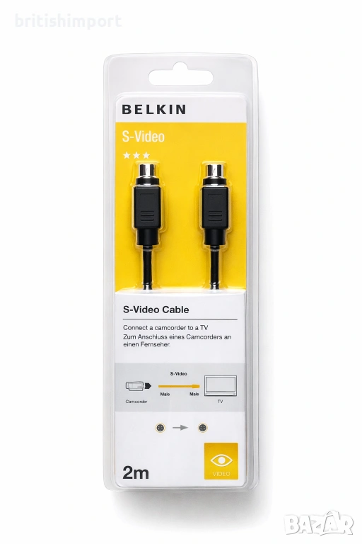 S-Video кабел Belkin, 2 метра, снимка 1