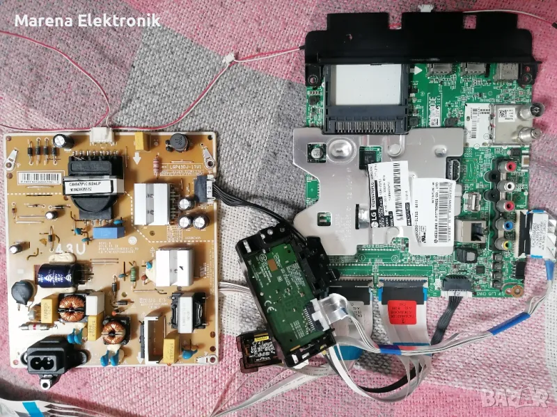 LG 43UK6470 на части: m.board-EAX67872805 (1.1), захранване: EAX67209001(1.5), снимка 1