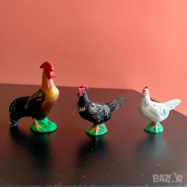 Колекционерска фигурка Schleich Rooster Chicken 1983 13014, 13011, 13018, снимка 1