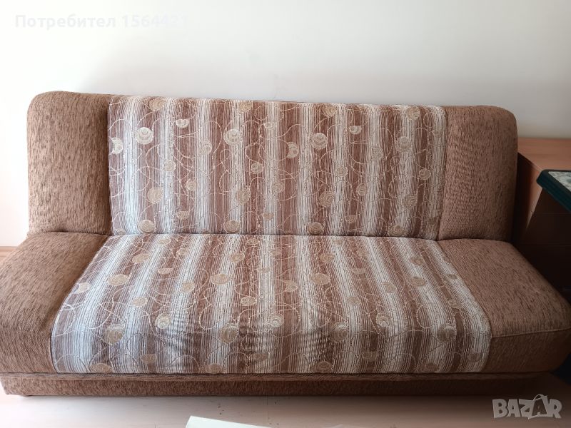 Масивен диван клик клак с ракла 195см, снимка 1