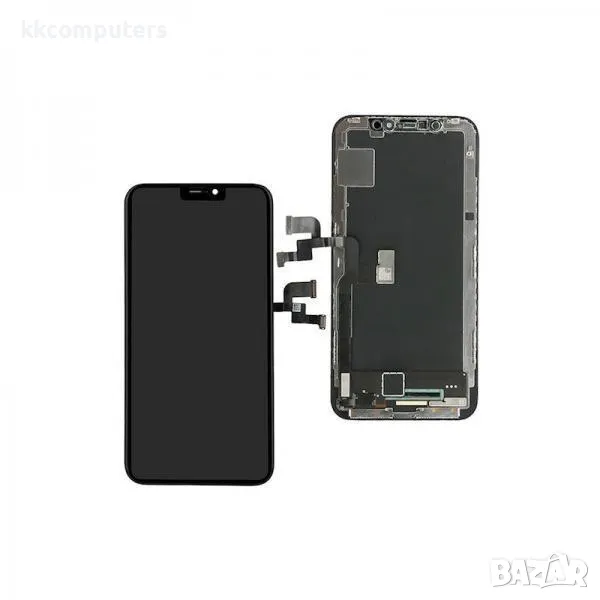 KBS OLED Съвместим LCD Дисплей за iPhone X 5.8' + Тъч скрийн / Черен / Баркод : 483744, снимка 1