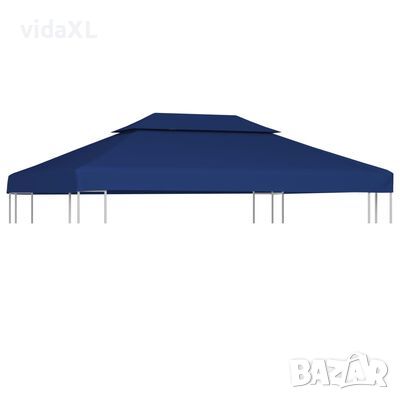 vidaXL Двоен покрив за шатра, 310 г/м², 4x3 м, син（SKU:44759, снимка 1