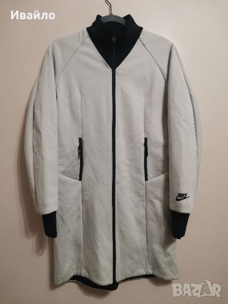 NIKE TECH FLEECE JACKET LIGHT BONE/BLACK Women. 

, снимка 1