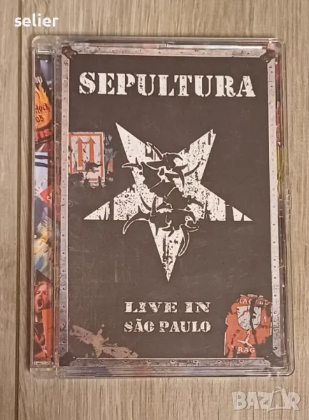 Sepultura ‎– Live In São Paulo 2 × DVD, DVD-Video, PAL, PCM (Lossless) Двойно DVD Немско издание 200, снимка 1