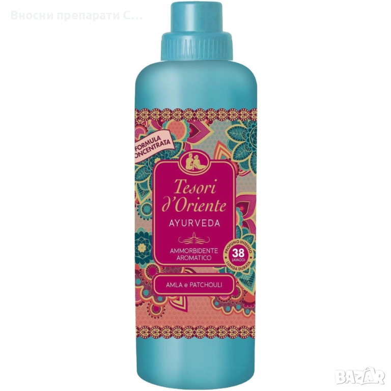 Tesori d'Oriente Ayuverda омекотител за 38 пранета, 760 мл, снимка 1