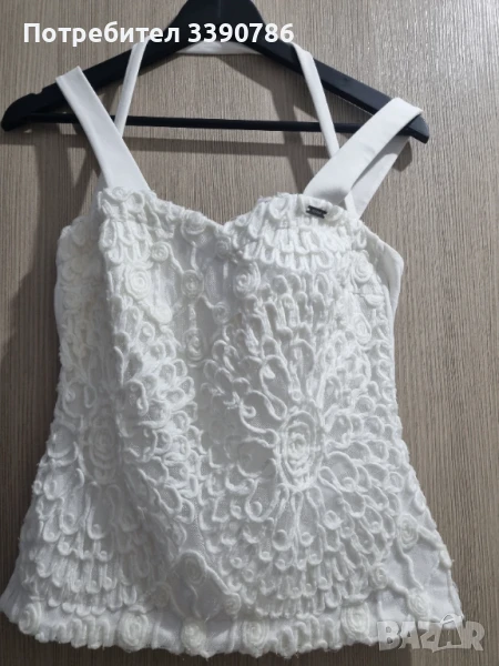 Alessa бял топ, снимка 1