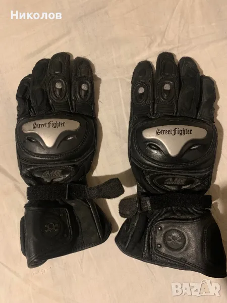 Кожени мото ръкавици Street Fighter размер XL, снимка 1