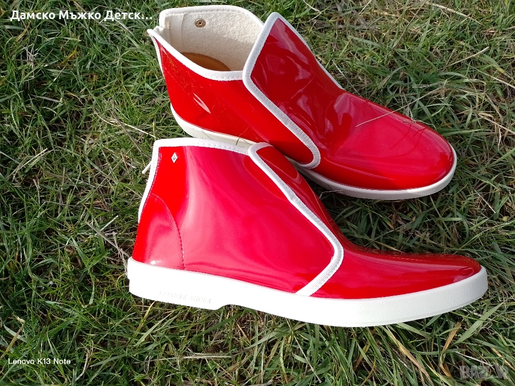 Дамски лачени боти , снимка 1