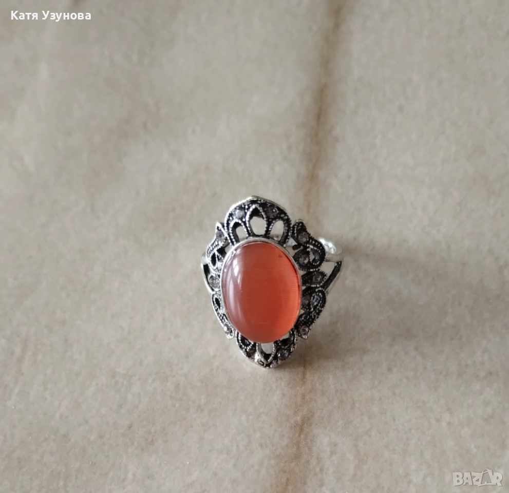 Сребърен пръстен , снимка 1