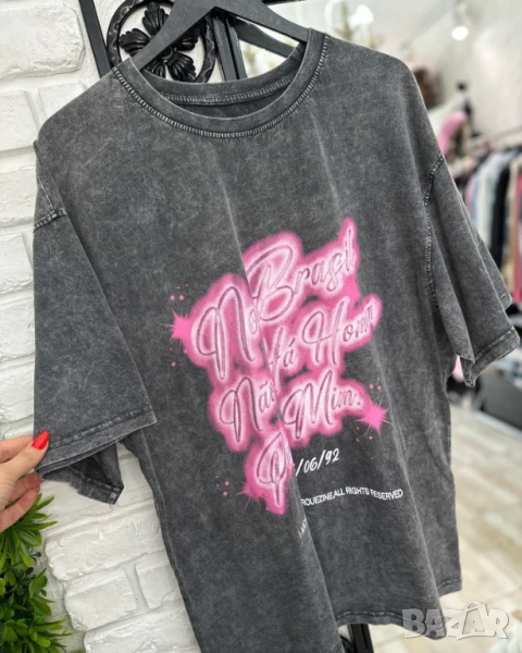 Тениска парен памук Овърсайз  , снимка 1