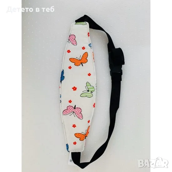 Предпазна лента-ластик за глава - малки пеперуди, снимка 1