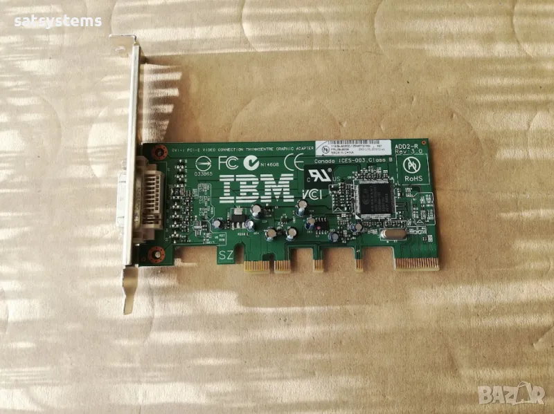 ADD2-R DVI-I Card IBM Thincentre PCI-E, снимка 1