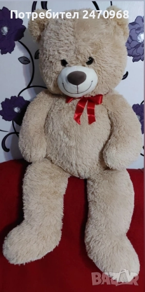 Голям плюшен мечок - 1м., снимка 1