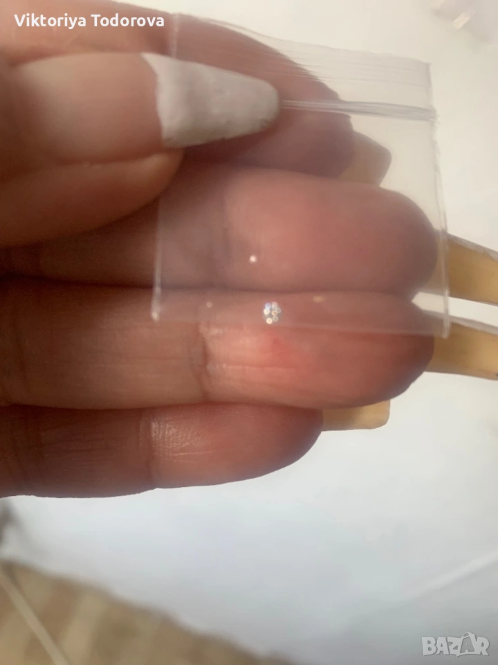 ЕСТ.бял диамант-0,03к, снимка 1