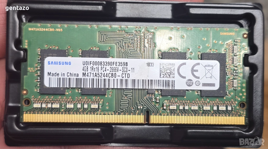 Samsung RAM за Лаптоп 4GB DDR4 2666 Mhz, снимка 1