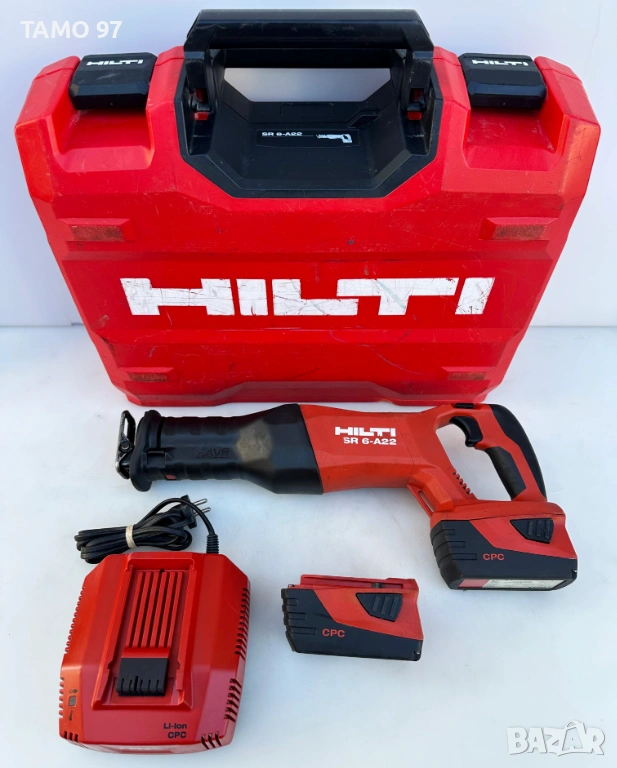 Hilti SR 6-A22 - Акумулаторен саблен трион 2x22V 5.2Ah, снимка 1
