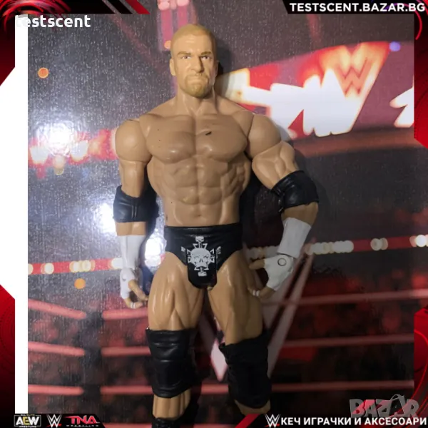 Екшън фигура WWE Triple H Трите Хикса Mattel basic Series играчка figure, снимка 1