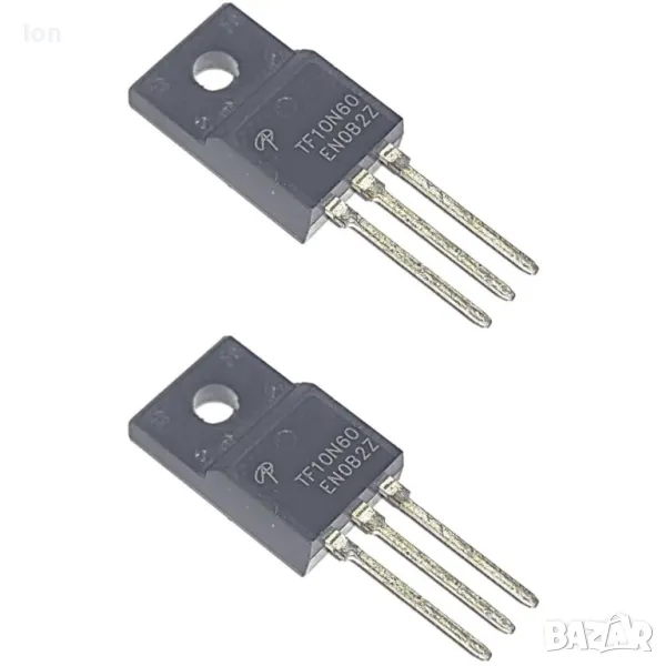 AOTF10N60 n-MOS, 600V, 10A, 50W, 0R6, low gate charge 31nC, снимка 1