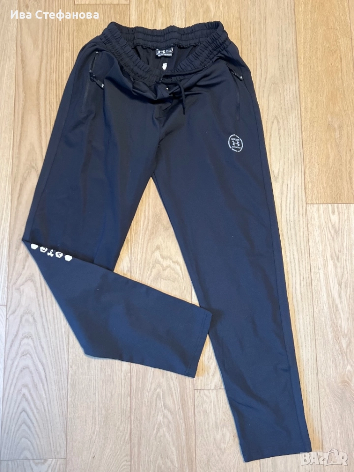 Under Armour 100% оригинален памук памучен черен нов уникален спортно елегантен морков  панталон, снимка 1