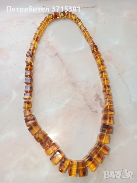 Кехлибарена огърлица, колие, снимка 1