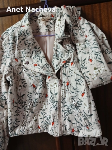 Дамски Якета - лилаво и  шарено бежово, снимка 4 - Якета - 52674109