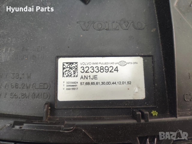 Volvo SV90 FULL LED фар 2017-2025г, снимка 5 - Части - 51238057