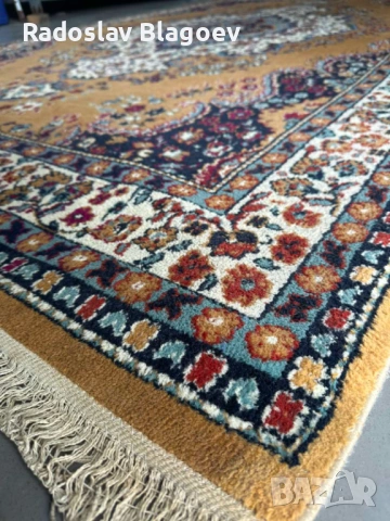 Персийски килим 280х185 см - турски 100% вълна, снимка 2 - Килими - 53884574
