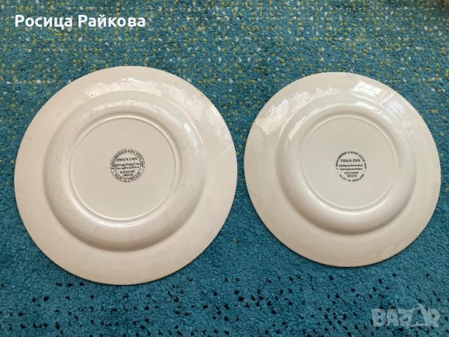 Порцеланови чинии Swan inn , снимка 2 - Чинии - 51133898
