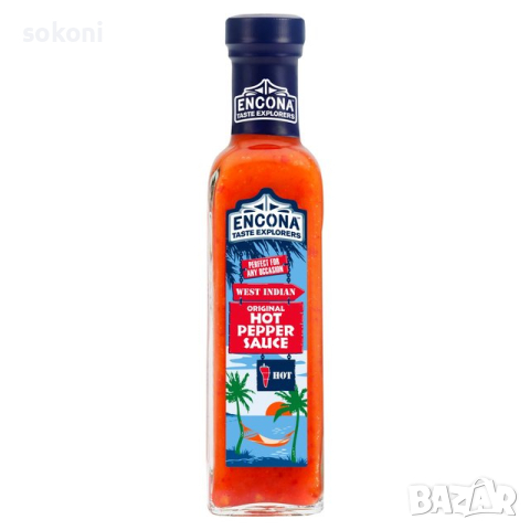 Encona Hot Sauce / Енкона Лют Сос от Червени чушки 142мл;