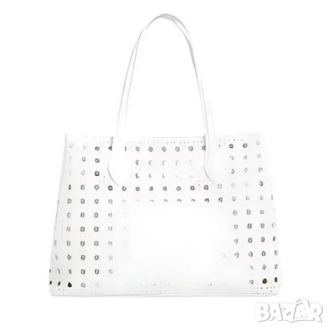 Модерна дамска чанта с перфорация, снимка 8 - Чанти - 50642293