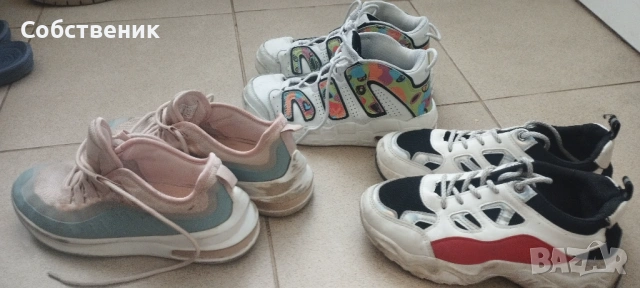 Маратонки, р-р 37, 3 бр за 8 Евро + подарък