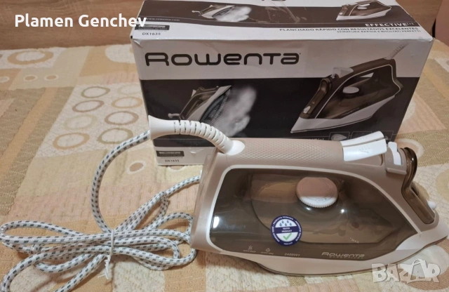 Парна ютия Rowenta DX1635, 2400W, 250мл, 40г/мин, струя 120г/мин, система против варовик, снимка 2 - Ютии - 53824617