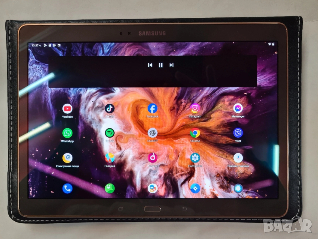 Samsung Galaxy Tab S 128GB 10.5 LTE 
  bluetooth клавиатура и мишка с подсветка и кейс. , снимка 7 - Samsung - 53330170