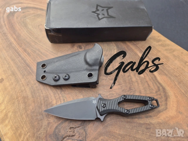 Компактен тактически нож FOX Aka Elmax,фултанг с кания Kydex, снимка 3 - Ножове - 53377127