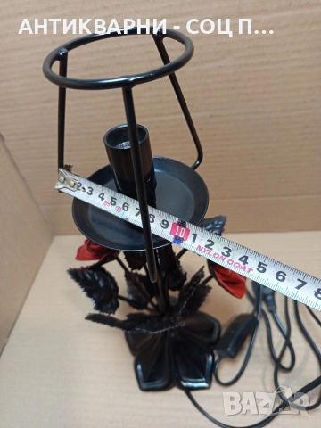 Стара Метална Декоративна Настолна Лампа. Номер 617., снимка 14 - Антикварни и старинни предмети - 53250219